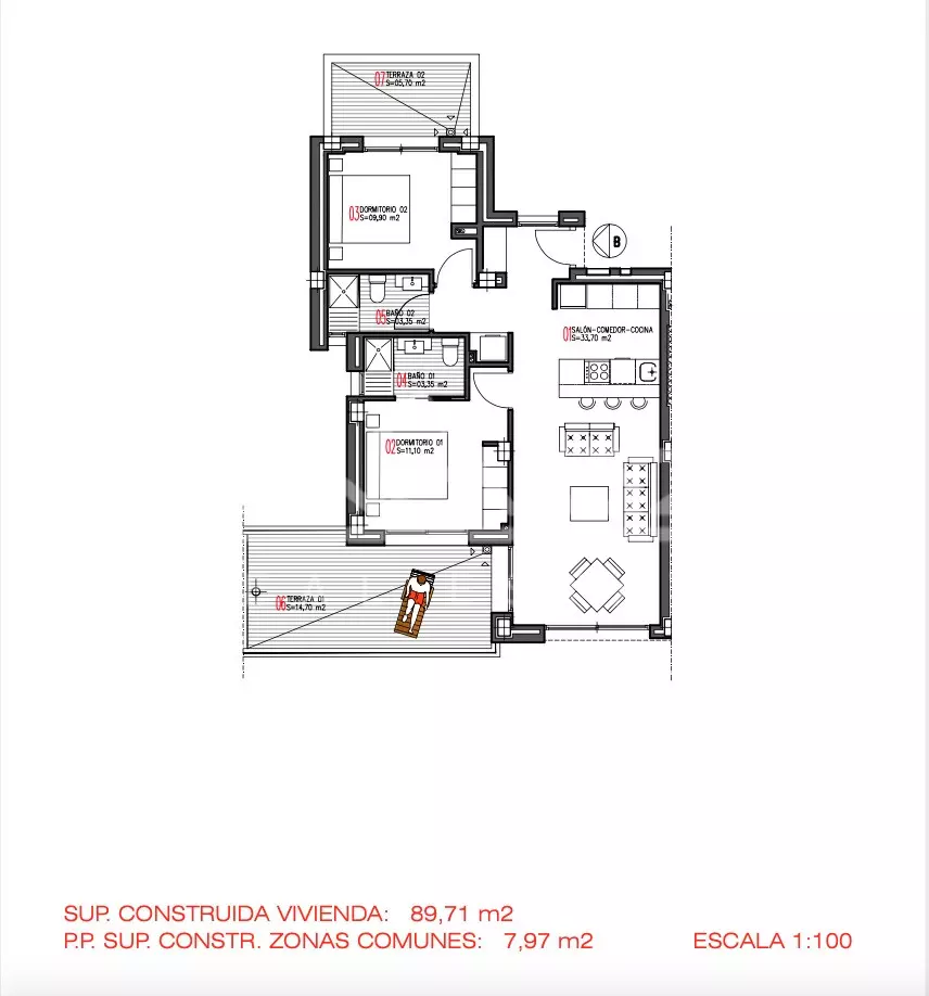 Apartments in La Zenia 87,4 m², Ref.1358-15